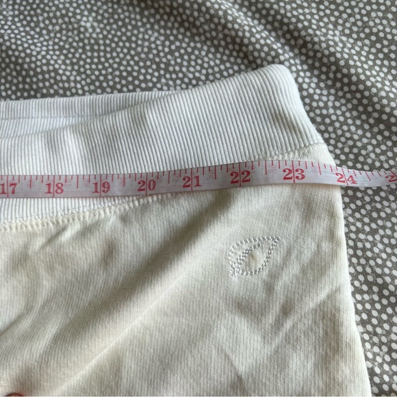 NWT COTTON GINNY Organic Cotton Blend Wide Leg White Fleece Pants plus petite lg - Picture 6 of 14